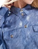 Vero Moda chuck on satin jacket in denim print - part of a set