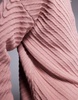 ASOS DESIGN oversized drop shoulder ribbed half zip funnel neck sweater in light pink