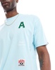 AAPE by A Bathing Ape printed logo T-shirt in light green