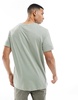Brave Soul oversized T-shirt in mineral green