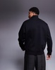 Armani Exchange logo half zip sweatshirt in black