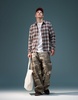 ASOS DESIGN boxy 90s oversized shirt in brown check