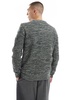 Brave Soul chunky knit crew neck sweater in green heather