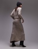 Topshop knitted skirt with asymmetric hem in oat - part of a set