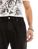 Bershka slim jeans in black