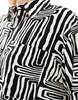 ASOS DESIGN cropped shirt in black and white print