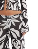 ASOS DESIGN textured mesh wide leg pants in black and white oversized floral - part of a set