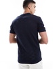 Brave Soul knit polo shirt in navy