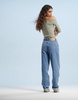 ASOS DESIGN high rise relaxed mom jeans in clean blue