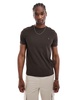 AllSaints Brace brushed cotton T-shirt in dark brown