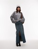 ARKET super soft alpaca wool blend relaxed sweater in gray