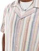 Another Influence boxy fit striped revere shirt in multi