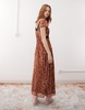 Reclaimed Vintage lace mix maxi dress in deer print