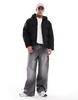 Jack & Jones short down puffer jacket in black