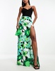 AFRM Deren high rise maxi skirt in green