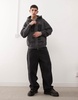 Aape By A Bathing Ape motocross style hoodie in washed dark gray