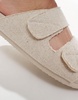 ASOS DESIGN two strap sandals in beige linen