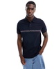 Tommy Hilfiger striped chest regular polo in navy
