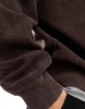 Bershka textured sweatshirt in brown