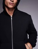 ASOS DESIGN premium heavyweight boxy oversized zip through hoodie 400gsm in black