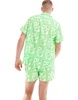 ASOS DESIGN relaxed camp collar shirt in floral tile print - part of a set