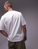 ARKET heavyweight jersey oversized T-shirt in white