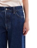 ASOS DESIGN slouchy wide leg jeans in mid blue