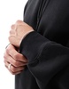 Bershka basic hoodie in black
