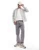 Another Influence striped patch pocket shirt in brown