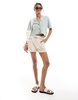 Brave Soul short sleeve cardigan in mint green