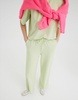 River island high waisted wide leg sweatpants in green