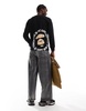 Aape By A Bathing Ape long sleeve universe t-shirt in black