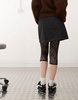 ASOS DESIGN denim clean waistband pelmet skirt in rinse black
