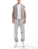 Bershka loose fit jeans in gray