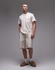 ARKET short sleeve T-shirt with pocket in white and orange stripes