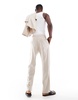 Bershka linen rich pants in beige - part of a set