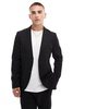 Jack & Jones slim fit suit jacket in black