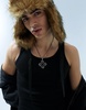 Bershka ribbed tank top in black