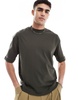 Brave Soul short sleeve premium T-shirt 300 gsm in khaki