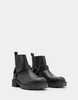AllSaints Hank leather biker boots in black