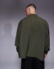 ASOS DESIGN oversized boxy textured shirt in brown
