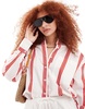 AIRE X ASOS solar aviator sunglasses in dark tort with green lenses
