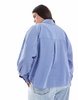 ASOS DESIGN Curve boxy shirt in micro check