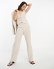 & Other Stories linen mix vest in beige