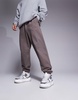 ASOS DESIGN premium heavyweight oversized sweatpants 400gsm in brown
