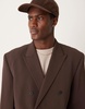 ASOS DESIGN boxy cropped suit jacket in brown