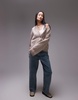 ARKET alpaca and wool blend v-neck cardigan in light beige