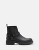 AllSaints Hank leather biker boots in black