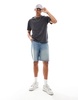 Another Influence acid wash oversized t-shirt in black