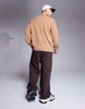 ASOS DESIGN premium heavyweight wide leg sweatpants 400gsm in brown